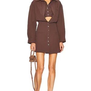 Jacquemus
La Robe Baunhilha layered shirt dress size 34